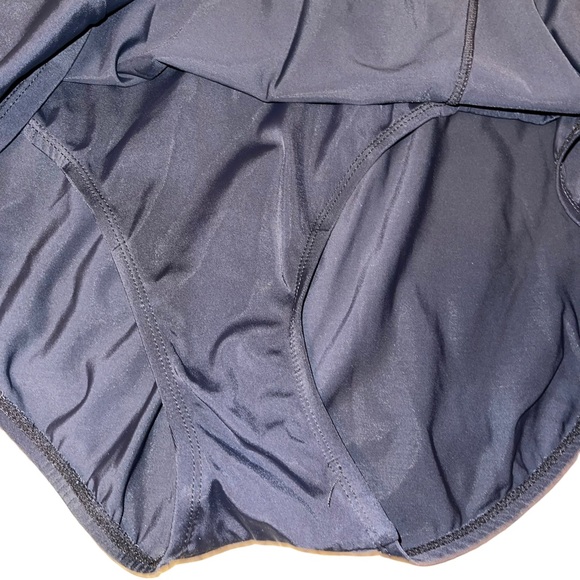 Jaclyn Smith Women’s One Piece Swimsuit Swim Dress Halter Size 18 Black White - Picture 5 of 5